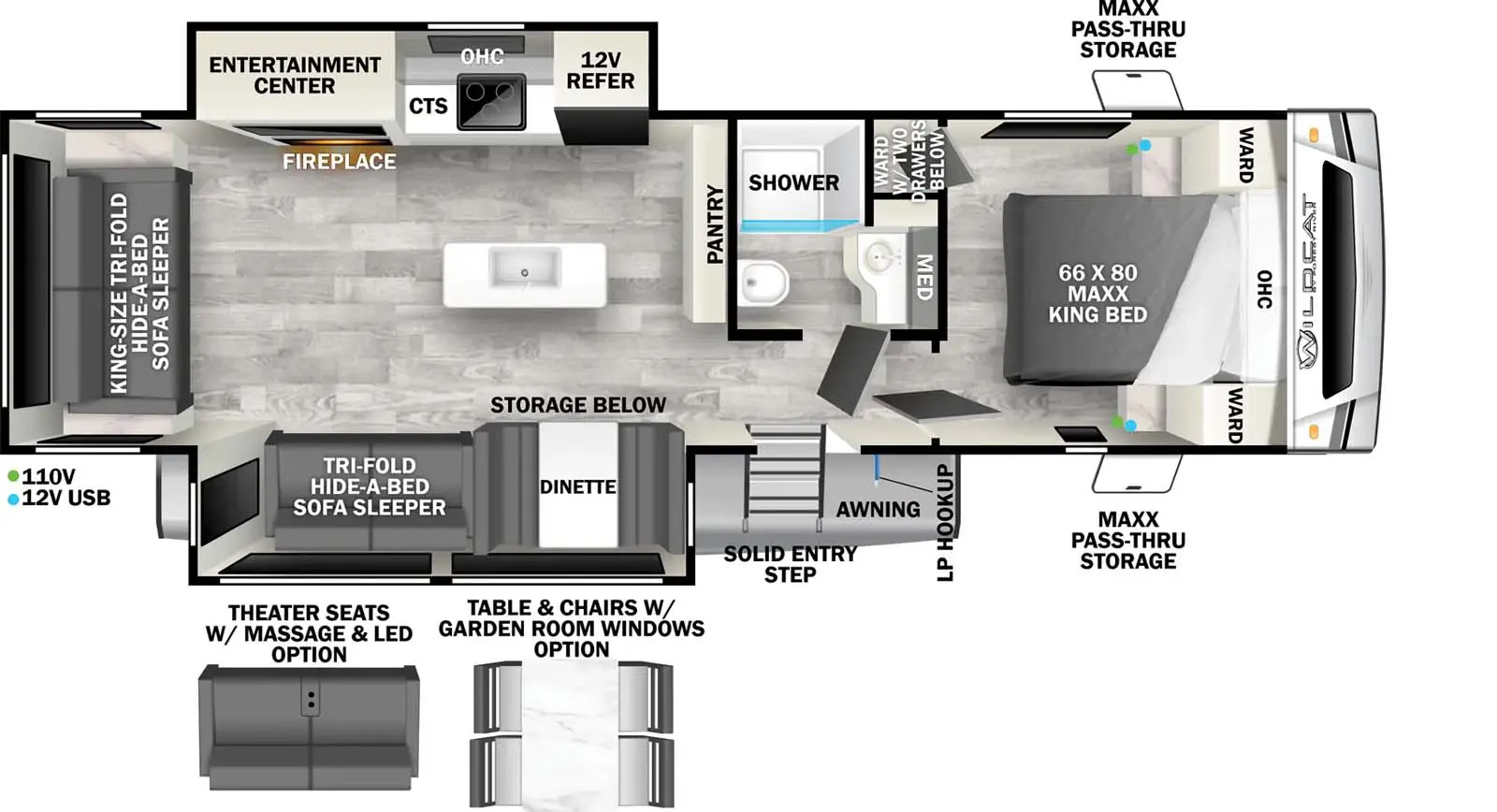 278RLX - MAXX Floorplan Image